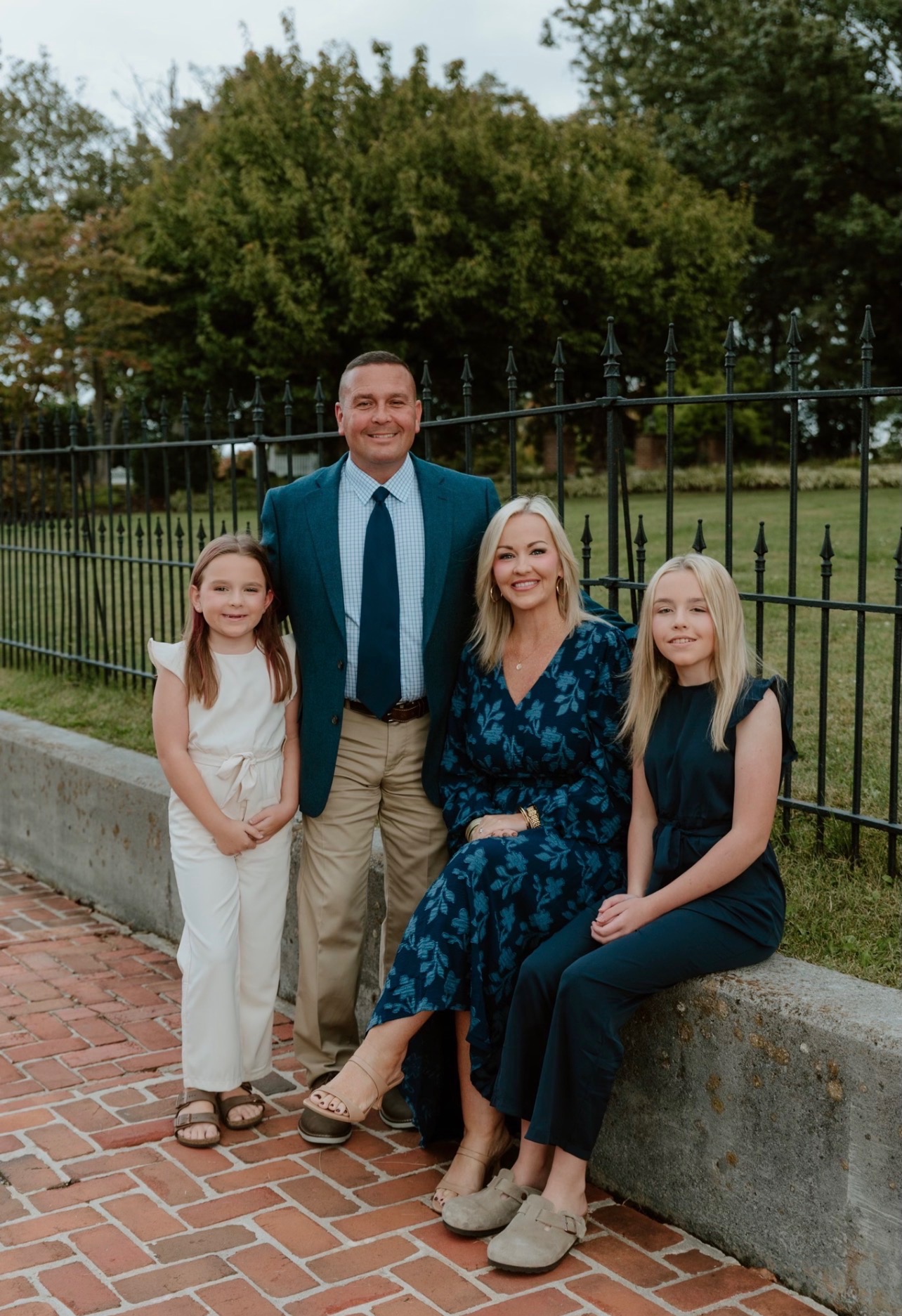 David Clayman with his wife Ashley and daughters Addison and Carsey Jo
